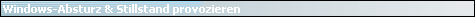 Windows-Absturz & Stillstand provozieren