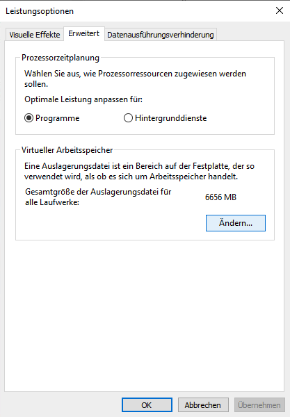 Auslagerungsdatei in Windows 10 und Windows 11 vergrößern pagefile sys Sandro Villinger Windows Tweaks Experte 04